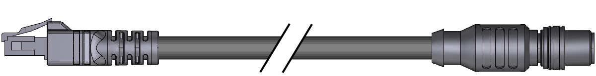 RJ-45-to-male Turck connector.
