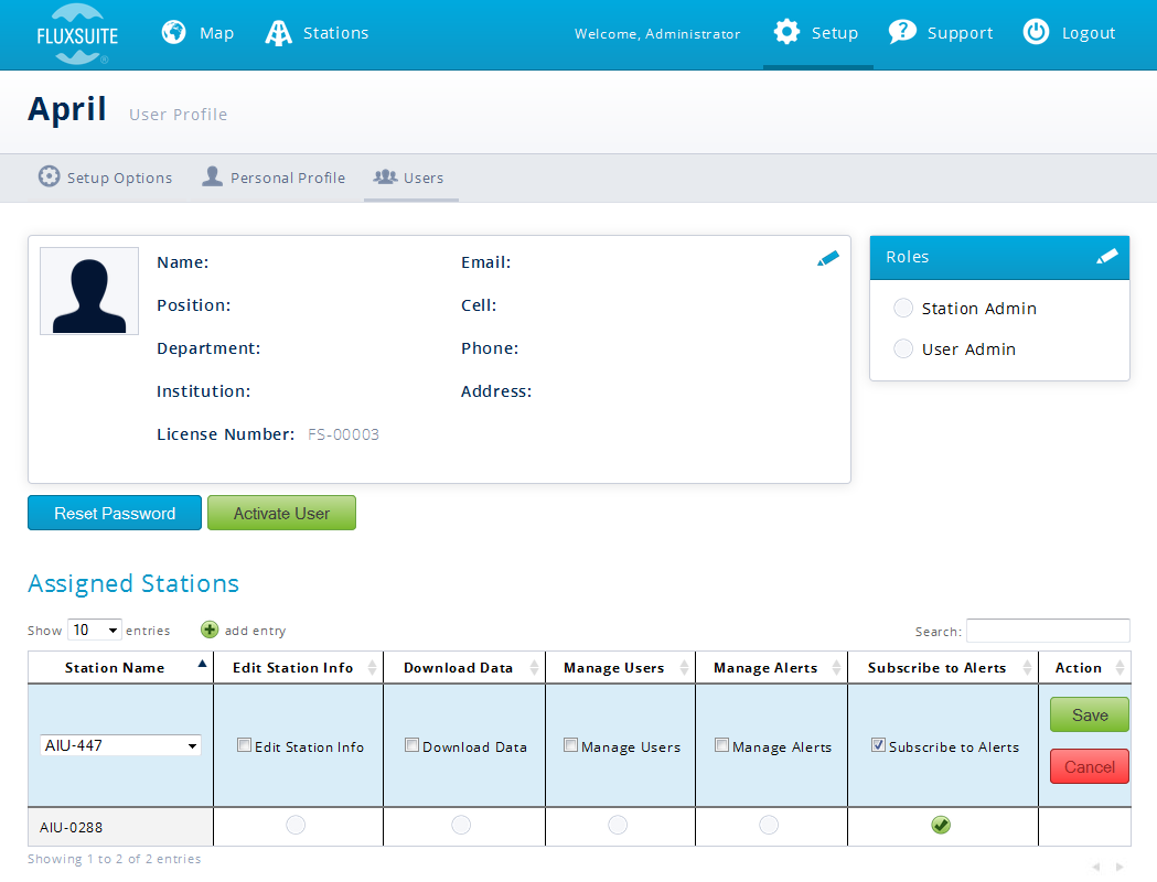 Software interface for assigning alerts to other users