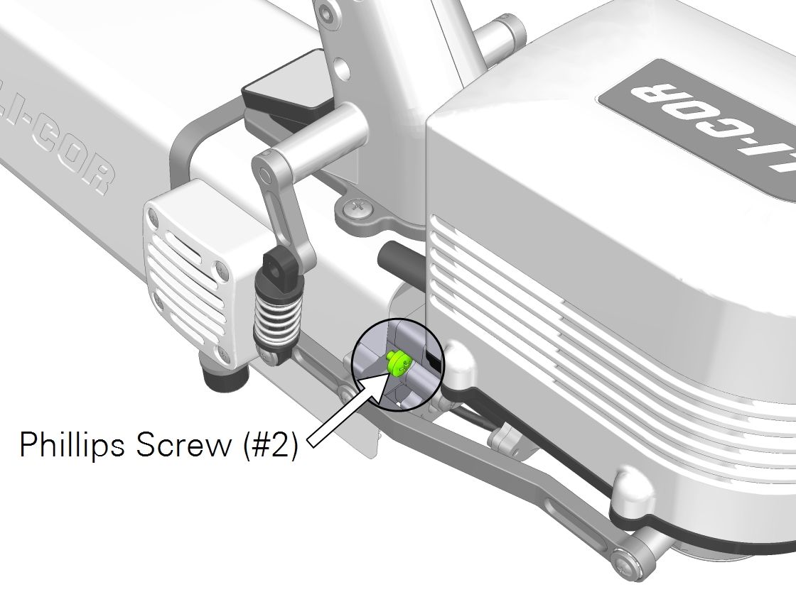 Chambers attach to the head with captive #2 phillips screws.