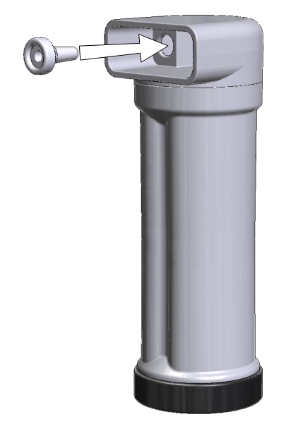 Press the filter assembly into  place