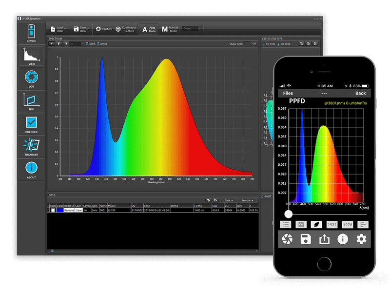 LI-180 ddesktop software